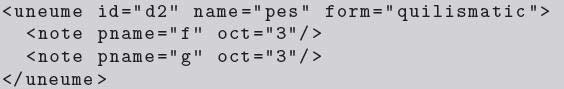 Encoding a Quilisma-Pes