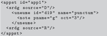 encoding a variant reading